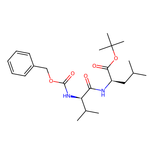 (R)-tert-butyl 2-((R)-2-(((benzyloxy)carbonyl)amino)-3-methylbutanamido)-4-methylpentanoate structure