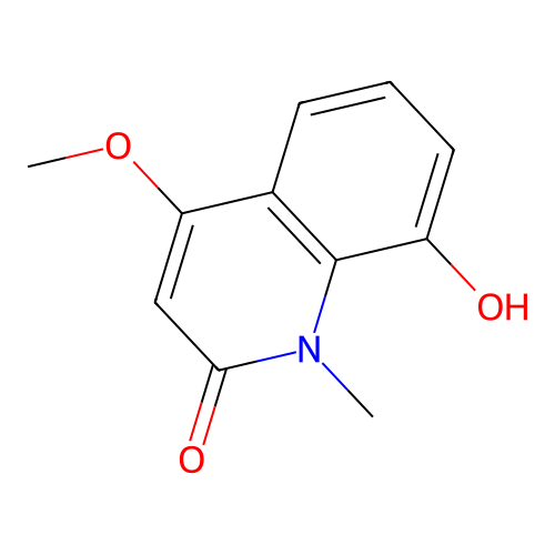 8-Hydroxy-4-methoxy-1-methylquinolin-2-one structure