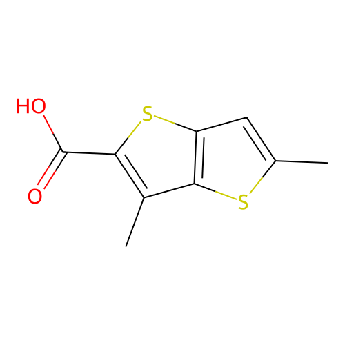 3,5-Dimethylthieno[3,2-b]thiophene-2-carboxylic acid structure
