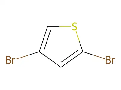 Thiophene, 2,4-dibromo- structure