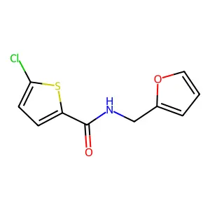 5-chloro-N-(furan-2-ylmethyl)thiophene-2-carboxamide structure