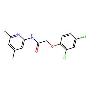 2-(2,4-dichlorophenoxy)-N-(4,6-dimethylpyridin-2-yl)acetamide structure
