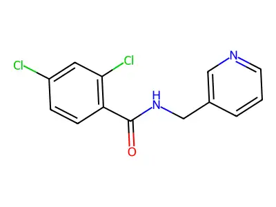 2,4-dichloro-N-(pyridin-3-ylmethyl)benzamide structure