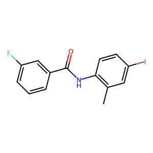 3-fluoro-N-(4-iodo-2-methylphenyl)benzamide structure