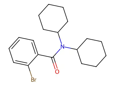 2-bromo-N,N-dicyclohexylbenzamide structure