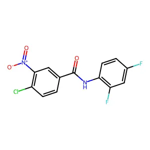 4-chloro-N-(2,4-difluorophenyl)-3-nitrobenzamide structure