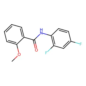 N-(2,4-difluorophenyl)-2-methoxybenzamide structure