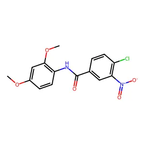 4-chloro-N-(2,4-dimethoxyphenyl)-3-nitrobenzamide structure