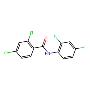 2,4-dichloro-N-(2,4-difluorophenyl)benzamide structure