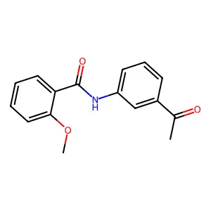 N-(3-acetylphenyl)-2-methoxybenzamide structure