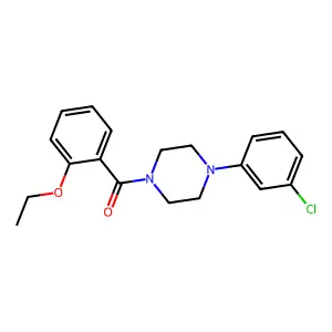 (4-(3-Chlorophenyl)piperazin-1-yl)(2-ethoxyphenyl)methanone structure