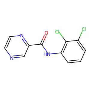 N-(2,3-dichlorophenyl)pyrazine-2-carboxamide structure