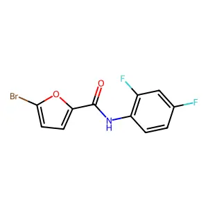 5-bromo-N-(2,4-difluorophenyl)furan-2-carboxamide structure