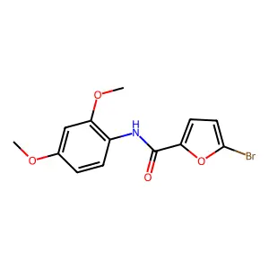 5-bromo-N-(2,4-dimethoxyphenyl)furan-2-carboxamide structure