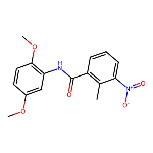 N-(2,5-Dimethoxyphenyl)-2-methyl-3-nitrobenzamide structure