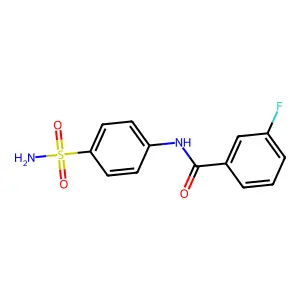 3-氟-N-(4-氨磺酰基苯基)苯甲酰胺 structure