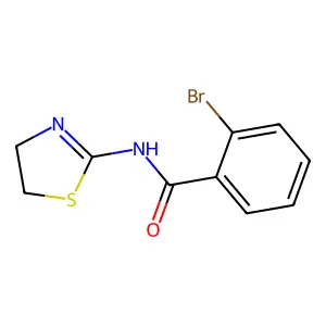 2-bromo-N-(4,5-dihydro-1,3-thiazol-2-yl)benzamide structure