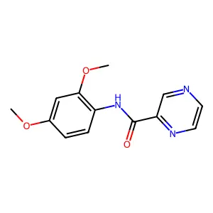 N-(2,4-dimethoxyphenyl)pyrazine-2-carboxamide structure