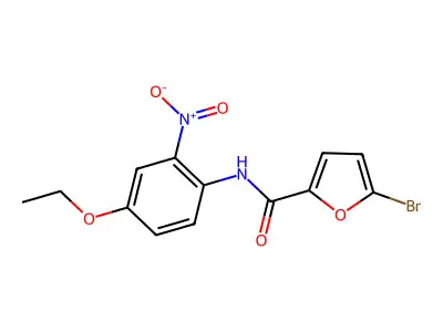 5-bromo-N-(4-ethoxy-2-nitrophenyl)furan-2-carboxamide structure