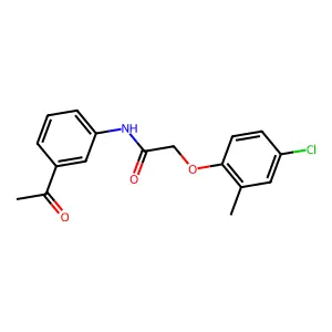 N-(3-acetylphenyl)-2-(4-chloro-2-methylphenoxy)acetamide structure