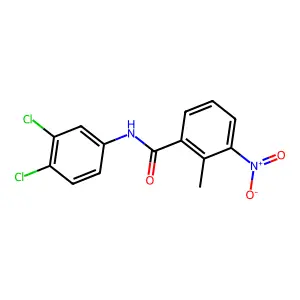 N-(3,4-二氯苯基)-2-甲基-3-硝基苯甲酰胺 structure