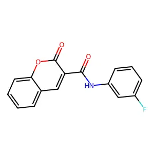 N-(3-fluorophenyl)-2-oxo-2H-chromene-3-carboxamide structure