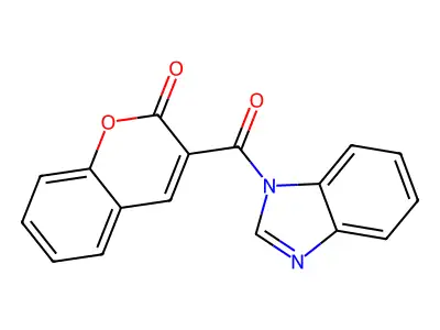 3-(Benzimidazole-1-carbonyl)chromen-2-one structure