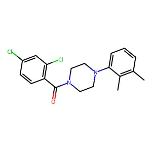(2,4-Dichlorophenyl)-[4-(2,3-dimethylphenyl)piperazin-1-yl]methanone structure