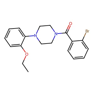 (2-Bromophenyl)-[4-(2-ethoxyphenyl)piperazin-1-yl]methanone structure