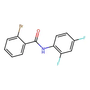 2-bromo-N-(2,4-difluorophenyl)benzamide structure