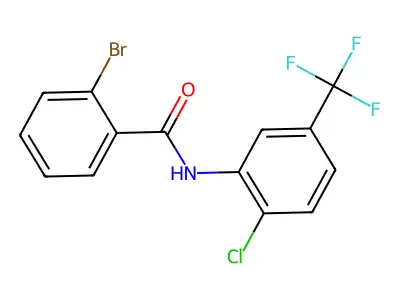 2-bromo-N-[2-chloro-5-(trifluoromethyl)phenyl]benzamide structure