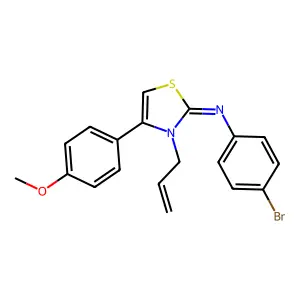 (Z)-N-(3-allyl-4-(4-methoxyphenyl)thiazol-2(3H)-ylidene)-4-bromoaniline structure
