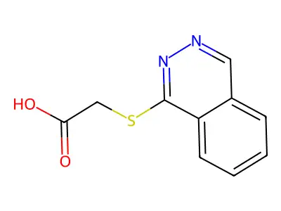 Acetic acid, 2-(1-phthalazinylthio)- structure