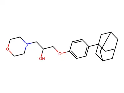 1-[4-(1-Adamantyl)phenoxy]-3-morpholin-4-ylpropan-2-ol structure