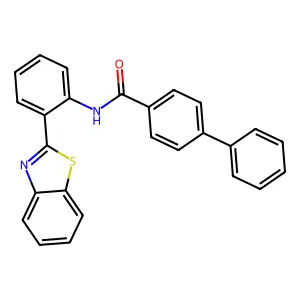 N-(2-(benzo[d]thiazol-2-yl)phenyl)-[1,1'-biphenyl]-4-carboxamide structure