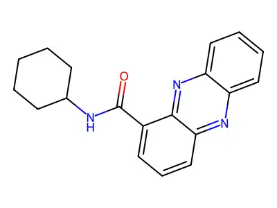N-cyclohexylphenazine-1-carboxamide structure