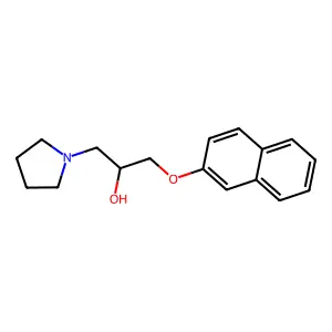 1-(Naphthalen-2-yloxy)-3-(pyrrolidin-1-yl)propan-2-ol structure