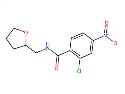 2-chloro-4-nitro-N-(oxolan-2-ylmethyl)benzamide structure