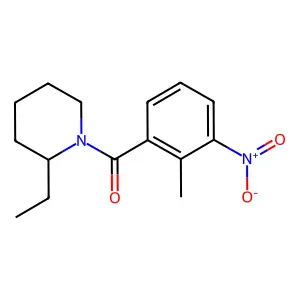 (2-Ethylpiperidin-1-yl)-(2-methyl-3-nitrophenyl)methanone structure