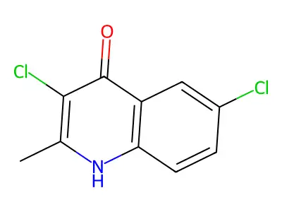 3,6-Dichloro-2-methyl-4-quinolinol structure