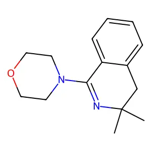 4-(3,3-dimethyl-4H-isoquinolin-1-yl)morpholine structure