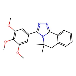 5,5-dimethyl-3-(3,4,5-trimethoxyphenyl)-6H-[1,2,4]triazolo[3,4-a]isoquinoline structure