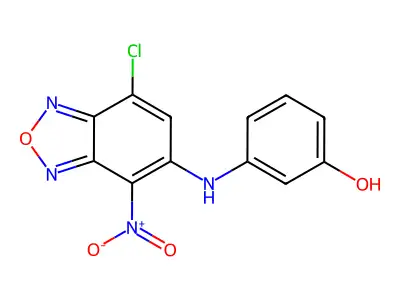 3-[(7-Chloro-4-nitro-2,1,3-benzoxadiazol-5-yl)amino]phenol structure