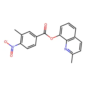 (2-Methylquinolin-8-yl) 3-methyl-4-nitrobenzoate structure