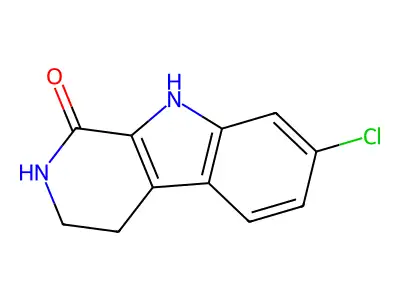 7-chloro-2,3,4,9-tetrahydro-1H-pyrido[3,4-b]indol-1-one structure