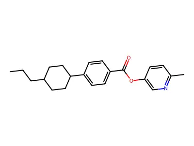 6-Methylpyridin-3-yl 4-(4-propylcyclohexyl)benzoate structure