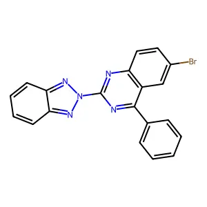 2-Benzotriazol-2-yl-6-bromo-4-phenyl-quinazoline structure