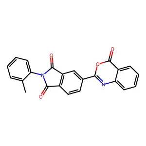 2-(2-methylphenyl)-5-(4-oxo-4H-3,1-benzoxazin-2-yl)-1H-isoindole-1,3(2H)-dione structure