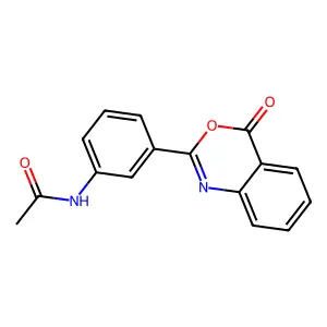 N-[3-(4-oxo-4H-3,1-benzoxazin-2-yl)phenyl]acetamide structure