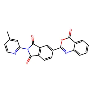 2-(4-Methylpyridin-2-yl)-5-(4-oxo-3,1-benzoxazin-2-yl)isoindole-1,3-dione structure